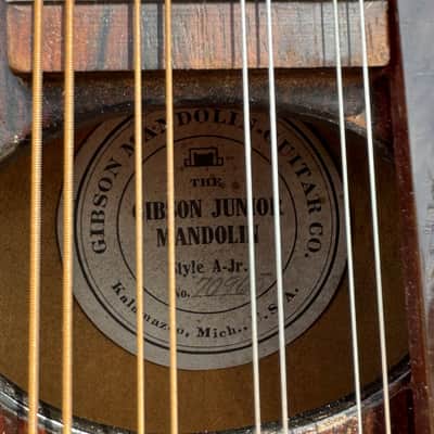 1920s Gibson Junior Style A-Jr Mandolin w/ Gibson HSC image 3
