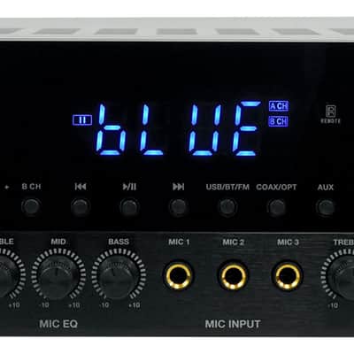 Rockville SINGMIX 5 V2 2000w Bluetooth Pro/Karaoke/Home Amplifier Mixer Receiver image 2