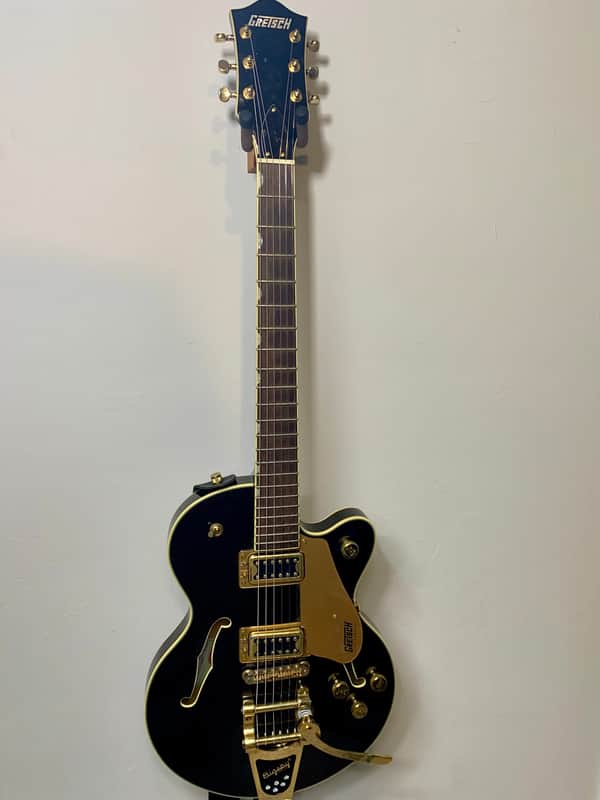 Gretsch G5655TG Electromatic Center Block Jr. Single Cutaway with Gold Hardware 2020 - Present - Black Gold image 1