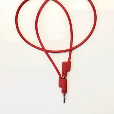 Banana patch cable 60cm red image 2