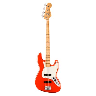 Used Fender Player II Jazz Bass - Coral Red w/Maple FB image 2