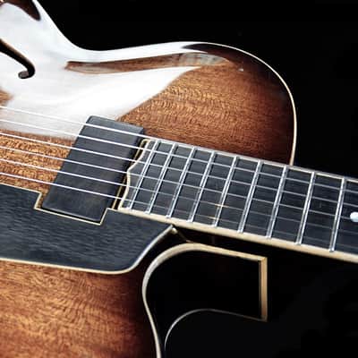 Archtop guitar full hollow handcarved image 10