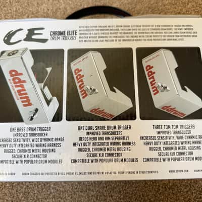✨ As-New ddrum CETKIT Chrome Elite Trigger Pack (5pc) image 10