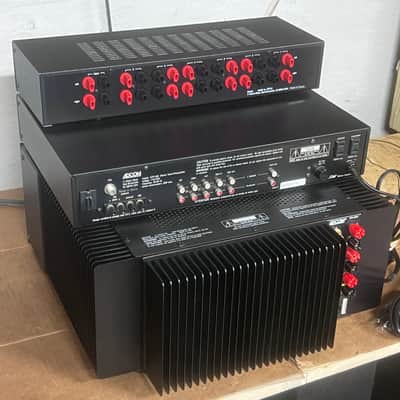 Adcom Adcom GTP 350 Pre & Adcom GFA 5503 Amp & Adcom GDS 6 speaker selector 1990-1999 - Black image 8