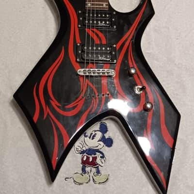 B.C. Rich Kerry King Signature Warlock - Black/Red Flame image 2