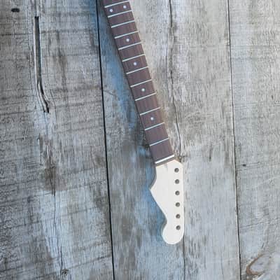 21 fret classic ST Guitar Neck Replacement, Steel Frets, bone nut image 1
