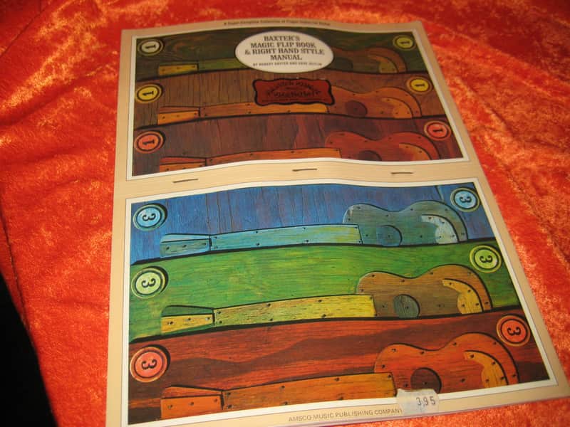 Amsco Music  Baxter's Magic Flip Book & Right Hand Style Manual Vintage 1971 50 Pages image 1