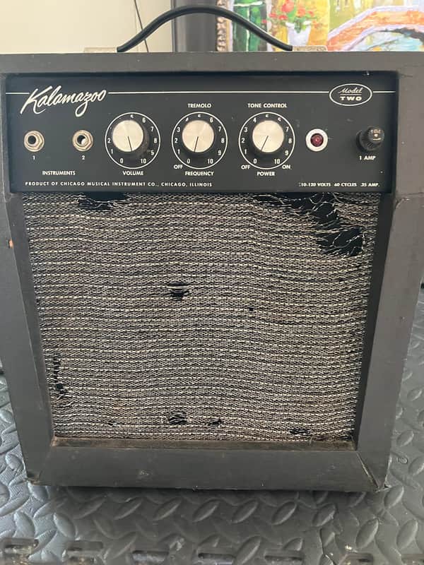 Kalamazoo Model Two Amp Black Panel 1960s - Black image 1