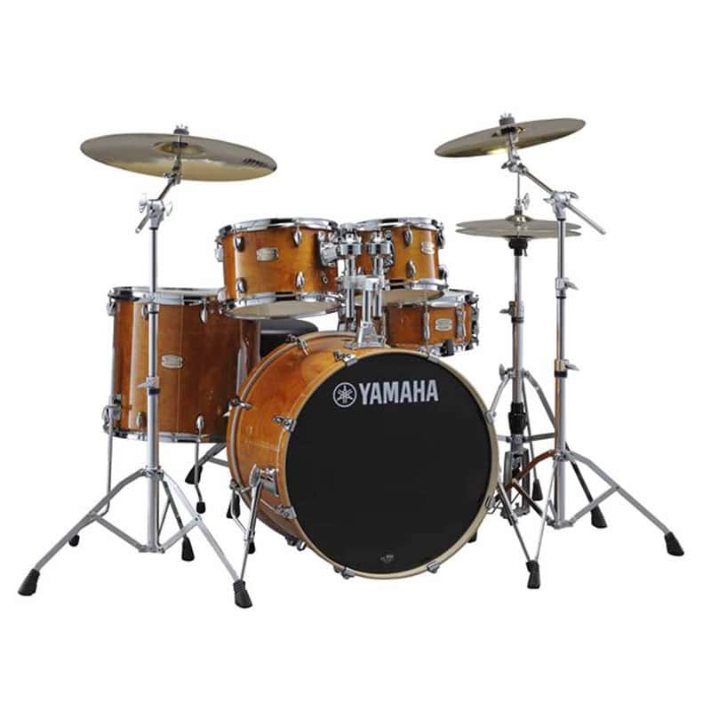 Yamaha Stage Custom Birch 5 Piece Shell Kit with 22" Bass Drum-Honey Amber image 1