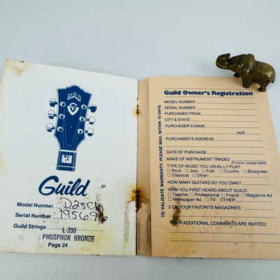 Guild D-25CH Owner's Manual, Warranty & Registration Booklet 1981 image 4