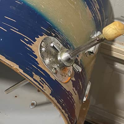 Rogers Swiv-O-Matic Bass Drum Spurs, 1960s - **RARE, Very Long** image 1