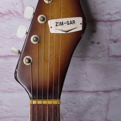 👀Vintage 1960s Zimgar Teisco SS-4L - Rare 4 Pickup Ry Cooder Gold Foil image 5
