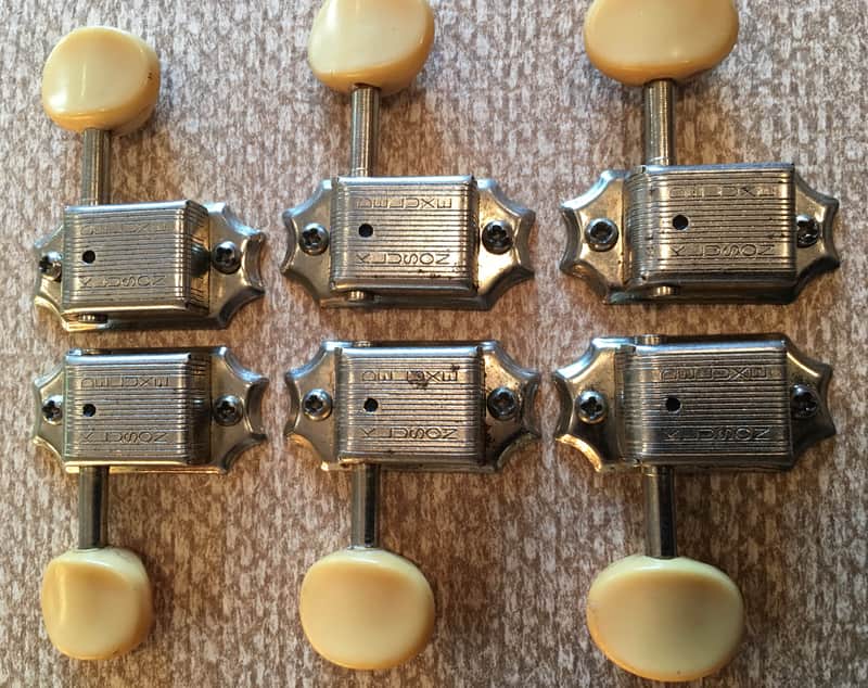 Kluson Deluxe 3 Left 3 Right Individual Vintage 1964-69 Cream image 1