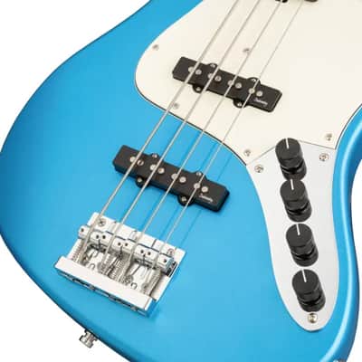 Sadowsky MetroExpress 21-Fret Vintage J/J Bass, Morado Fingerboard, 4-String - Solid Ocean Blue Metallic High Polish image 5