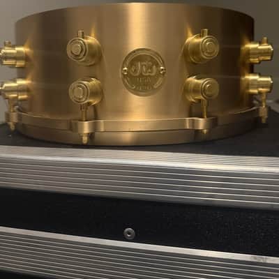 DW 5x14 True Cast bell brass snare #20 of 100 - Sand cast bronze image 4