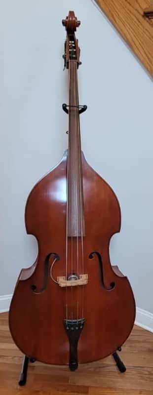 Vintage Framus (Germany) 3/4 Upright Double String Bass w/vintage Ampeg Pickup image 1