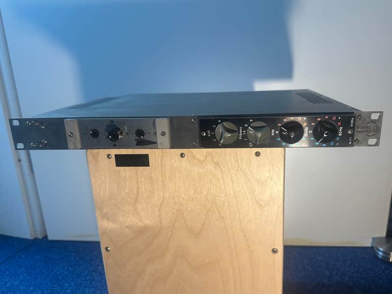 Vintage 1970s Telefunken V676a mic preamp & W395a EQ in a rack. image 1