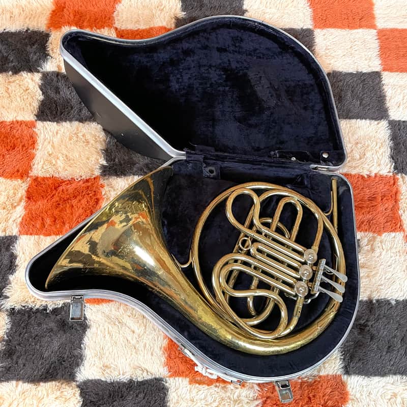 C.G. Conn LTD Single French Horn Key Of F With Case (Tested/Plays Well) image 1