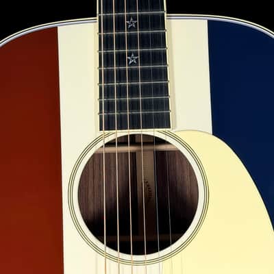 2023 Martin Custom Shop D Dreadnought Limited Run ~ Red, White & Blue image 5