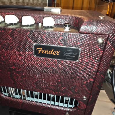 Fender Blues Jr IV Red Snakeskin Limited Edition Nice! image 3