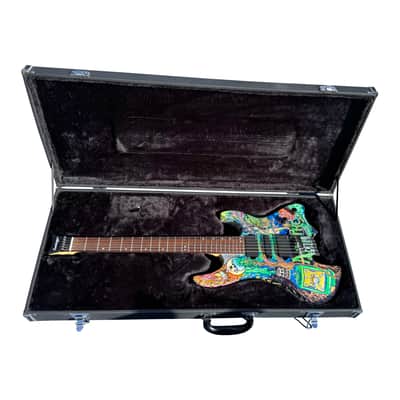 One Off BootLegger Guitar Absinthe Green Fairy 2025 - Custom Art California Build image 10