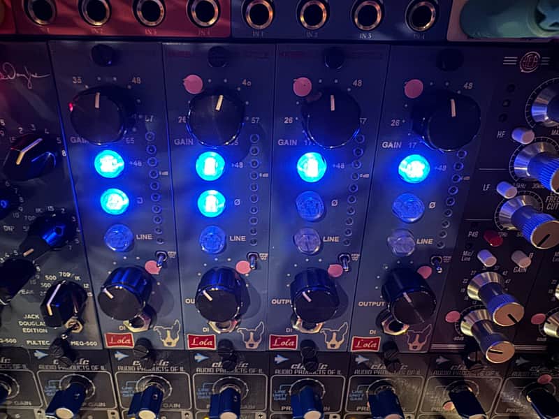 Hairball Audio Lola 500 Series Mic Preamp Module 2010s with 990c+ OpAmp image 1