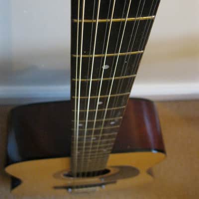 Kay KD28-12 Vintage Mid-1970s Korean-made Rare Tailpiece-style Blues 12-string Dreadnought Guitar. image 11