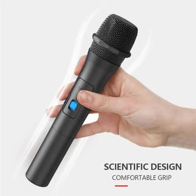 2PCS Professional VHF Wireless Microphone System – Handheld Mics with USB Receiver for Karaoke, Conferences, and Events image 3