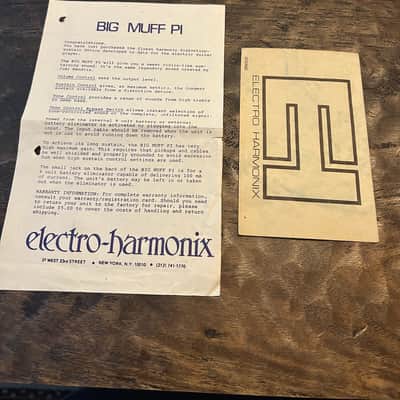 Electro-Harmonix Big Muff Pi V3 (Red & Black) 1977 - 1978 - Silver image 4