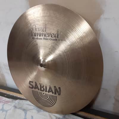 Sabian 16" HH Hand Hammered Medium Thin Crash Cymbal 1992 - 2015 - Natural image 3