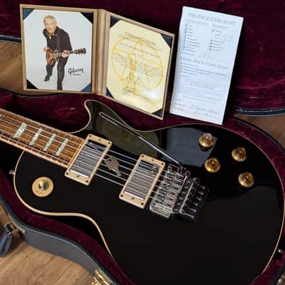 2012 Gibson Alex Lifeson Signature Les Paul Axcess RARE Ebony Black #AL717 Original Run COA & OHSC image 1