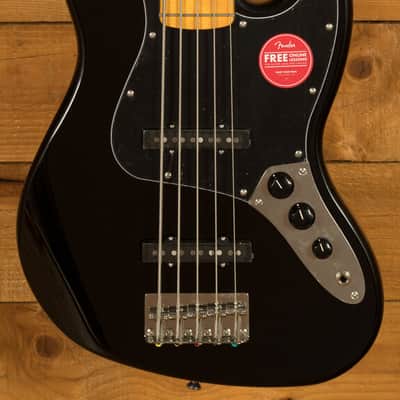 Squier Classic Vibe 70s Jazz Bass V - Maple - Black - 5-String image 9