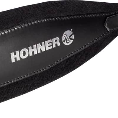 Hohner 42 In. x 3 In. Black Leather Accordion Straps (ACC10-BLK) image 4