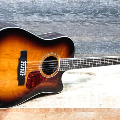 Guild D-2612CE Deluxe Antique Burst Dreadnought 12-String Acoustic Electric Guitar image 12