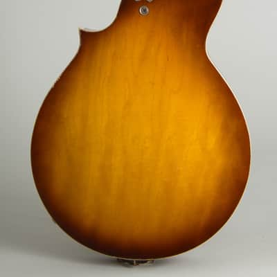 Harmony  H-35 Hollow Body Electric Mandolin (1970), ser. #1979H35, black gig bag case. image 4