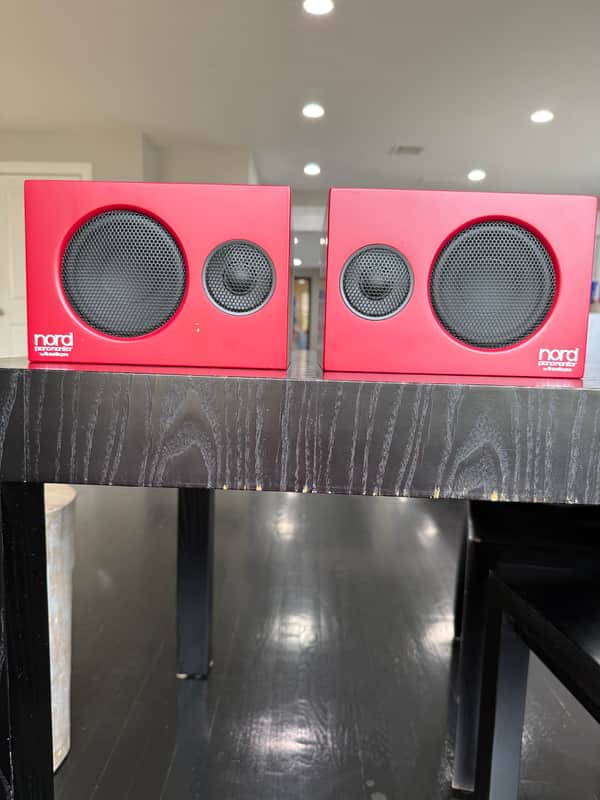 Nord Piano Monitor System V2 (Pair) with Brackets 2020 - Present - Red image 1