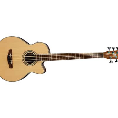 Used Ibanez AEB105ENT AE Acoustic-Electric 5-String Bass - Natural image 4