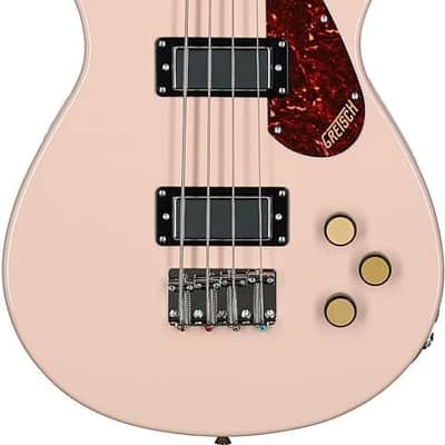 Gretsch Streamliner Jet Club Short-scale Electric Bass Guitar - Shell Pink image 1