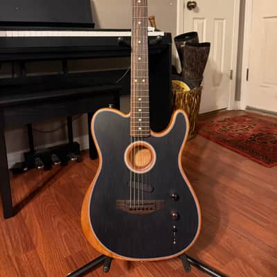 Fender Acoustasonic Player Telecaster 2021 - Present Brushed Black image 1