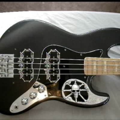 6 skull guitar Parts for fender jazz bass guitar solid metal & hand made in the U.S.A. image 1