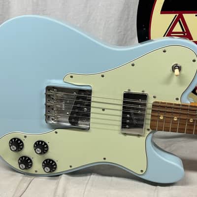 Fender Vintera '70s Telecaster Custom Guitar with Case 2022 - Sonic Blue / Pau Ferro fingerboard image 4