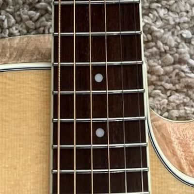 Mint Washburn Heritage Series Jumbo Size Acoustic Electric Guitar, Flame Maple image 6