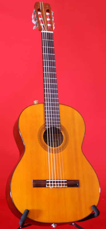 Hohner HG-14  Japanese Made Hohner HG-14 Classical Acoustic Electric Guitar With Hard Case image 1