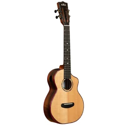 Kala Brand Contour Deluxe Solid Spruce & Rosewood Tenor Ukulele image 2