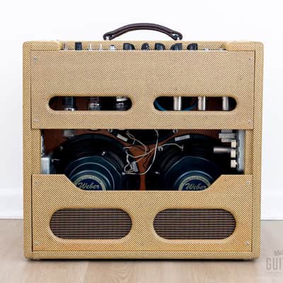 2001 Clark Tyger 3x10 Tweed Bandmaster-Style 5E7 Tube Amp w/ Attenuator & Reverb image 9