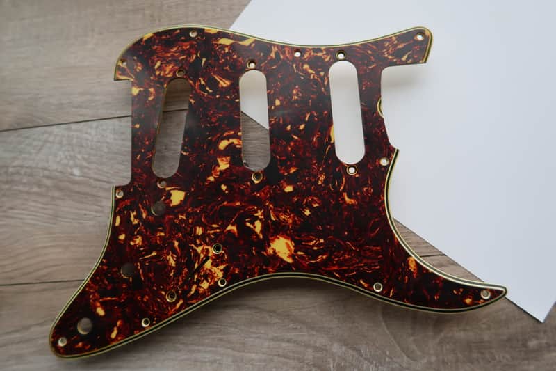62 Fender Stratocaster celluloid tortoise pickguard USA 1960 thru 1962 avri strat guard image 1