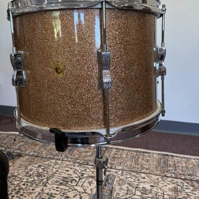 Ludwig Club Date 1960s 13x9" Tom - Champagne Sparkle (White Interior) image 3