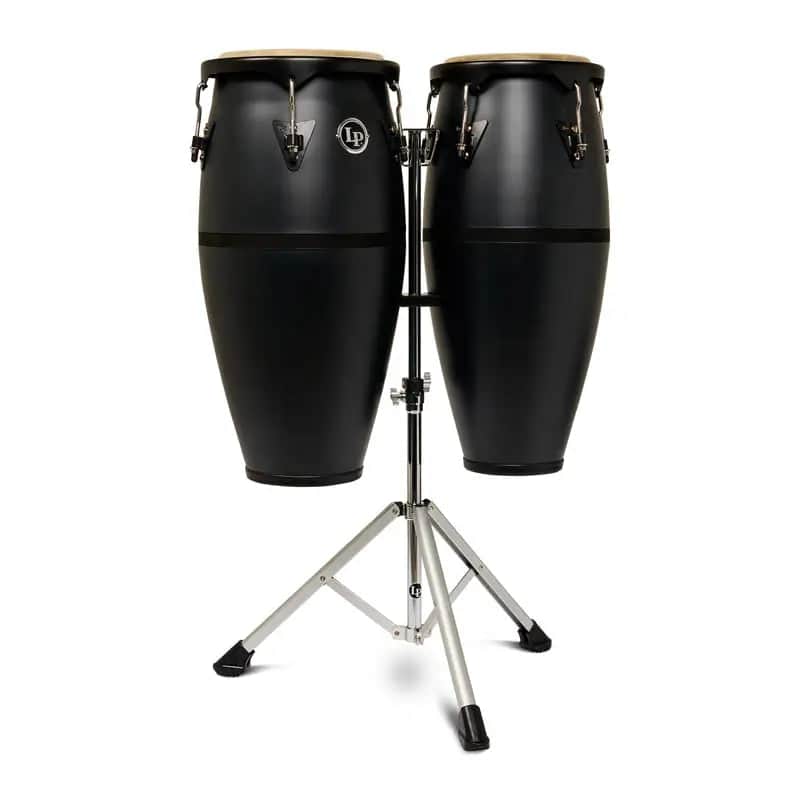 LP Discovery II Ultralight Conga Set 10" & 11" w/Stand Onyx image 1