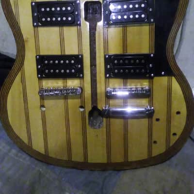 BLACK FRIDAY SALE, Custom SG Double Neck Guitar Body- Walnut & Maple. Only One Made,,6 String/12 String image 3