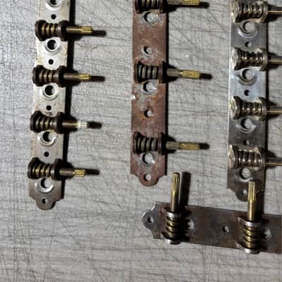 Vintage RARE 1960's Harmony Silvertone Kay Waverly Teisco Kluson 3x3 and 6 on a plate Guitar Tuners Luthier Parts image 2